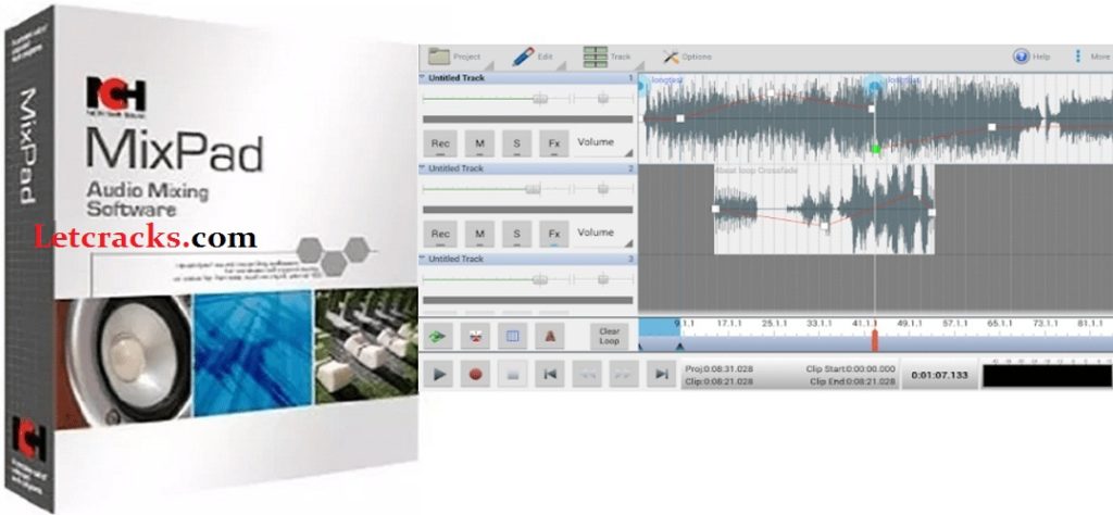 mixpad multitrack recording software