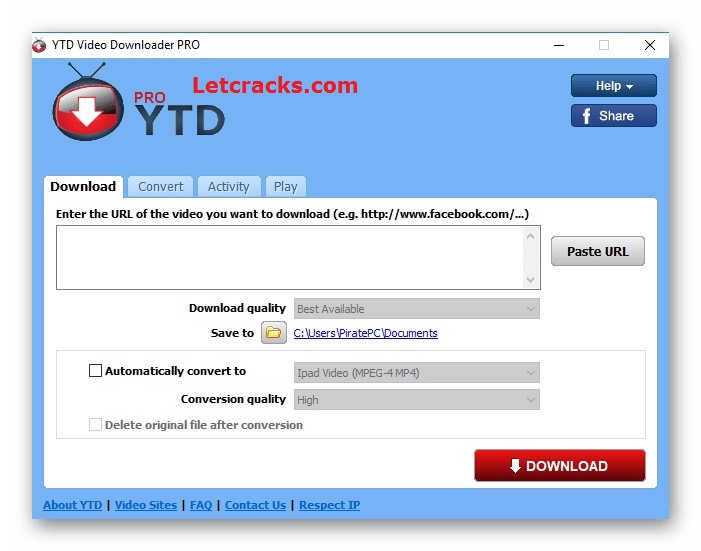 YTD Youtube Downloader Serial Key